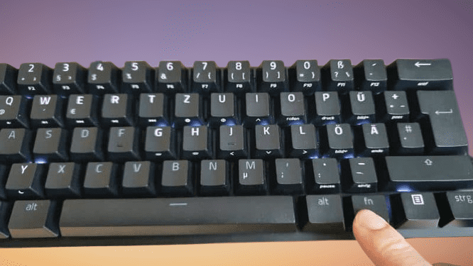 40 keyboard with function key